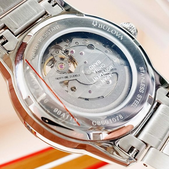 Bulova Black Automatic Men's Black Bracelet Watch - Picture 6 of 7